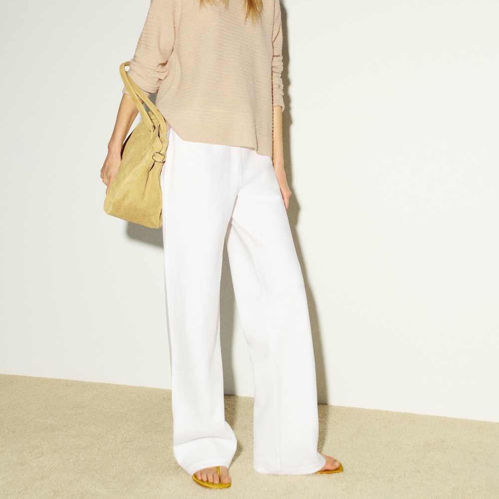 White Reformation wide leg pants Sz 8